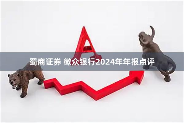 蜀商证券 微众银行2024年年报点评
